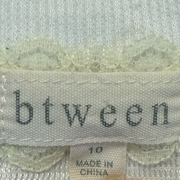 Btween White Unicorn Sequins Sweatshirt girls size 8 - Picture 4 of 7